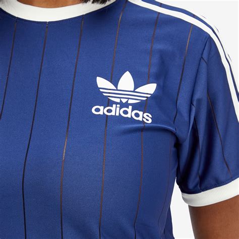 Adidas 3 Stripe T Shirt Dark Blue End Us