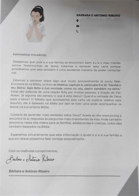 O Que O Reino De Deus Exemplo De Carta Modelos De Carta Mensagem