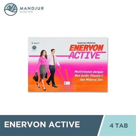 Jual Enervon C Active Tablet Suplemen Lengkap Untuk Daya Tahan