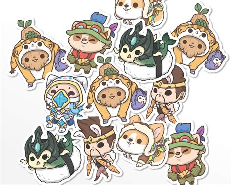 Cute League of Legends Stickers Funny LoL Stickers | Etsy