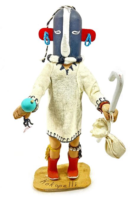 Lot Kokopelli Native American Style Kachina Doll