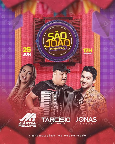 Flyer Agenda S O Jo O Tarc Sio Do Acordeon Social Media Psd Edit Vel