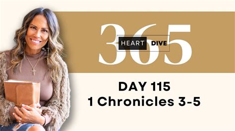 Day 115 1 Chronicles 3 5 Daily One Year Bible Study Audio Bible