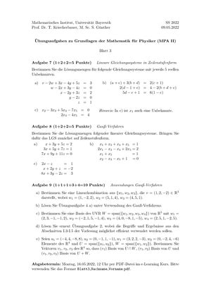 GMP2 Blatt 05 SS 22 Mathematisches Institut Universit At Bayreuth