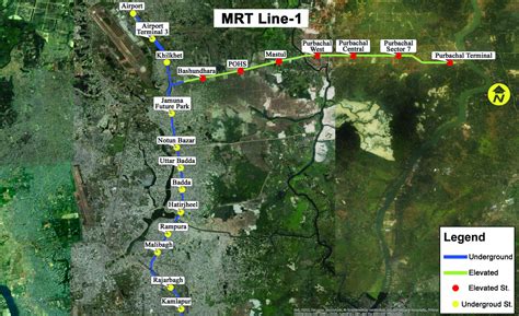 Dhaka Metro Rail Route Map