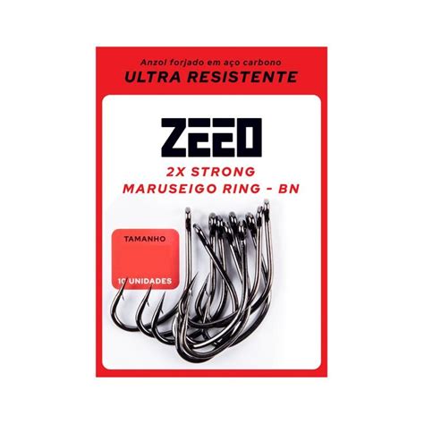 Anzol Super Maruseigo Black N24 Marine Sports 15 Unidades Pesca