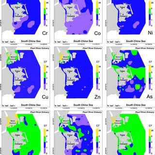 Geo Accumulation Index Igeo Spatial Distributions Of Trace Metals In