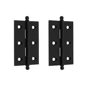 Liberty Matte Black Self Closing Overlay Cabinet Hinge 5 Pairs