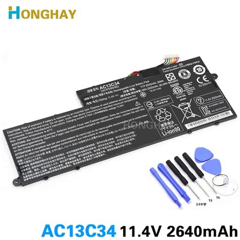 Honghay Ac C New Original Laptop Battery For Acer Aspire V P