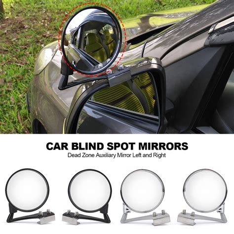 Car Left And Right Front Wheel Blind Zone Mirror 360 Degree Rotation