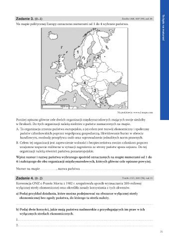 Zmiany Na Mapie Politycznej Sprawdzian Oblicza Geografii 2 Question