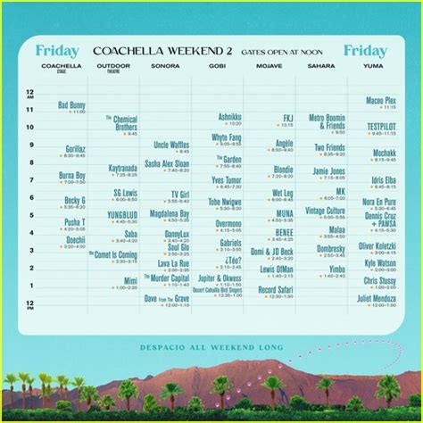 Coachella Weekend 2 Set Times 2023 – They’re Different Than Weekend 1 ...