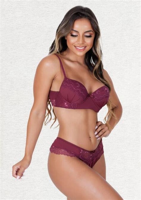 Comprar Conjunto Lingerie Calcinha E Suti De Bojo Al Cia A Partir De