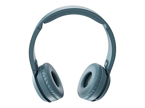 Philips Tah4205bl Headphones With Mic On Ear Bluetooth Wireless Noise Isolating Blue Office Depot