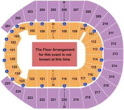 Disney On Ice Tickets Seating Chart Simmons Bank Arena Generic Floor