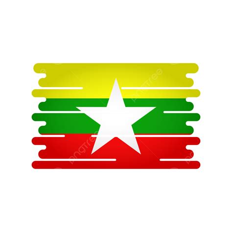 Myanmar Flag Clipart Png Images Myanmar Flag Png Free Vector Myanmar