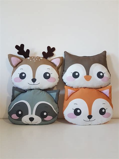 Coussins Animaux De La Foret Coussin Animaux Coussin Coussin Enfant