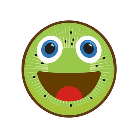 Kiwimoji - Kiwi Fruit emoji stickers by VICTOR VERDU