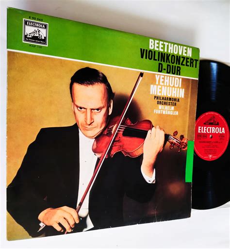 BEETHOVEN VIOLINKONZERT D DUR LP YEHUDI MENUHIN WILHELM FURTWANGLER