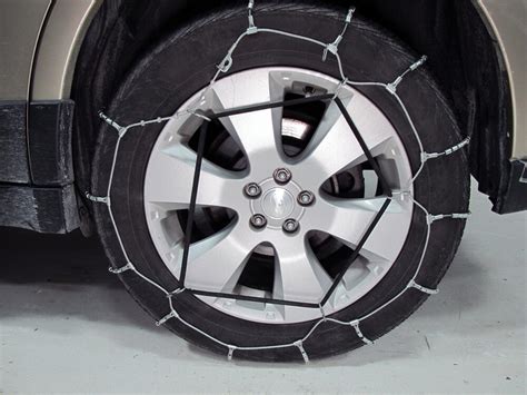 2022 Subaru Crosstrek Glacier Cable Tire Chains - Ladder Pattern - Roller Links - Manual ...