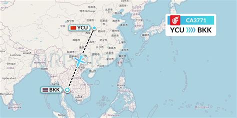 CA3771 Flight Status Air China Yuncheng To Bangkok CCA3771