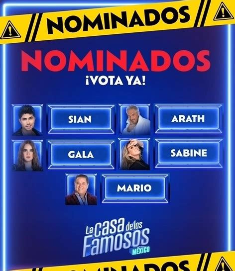 Ellos Son Los Nominados De La Casa De Los Famosos Ya Puedes Votar