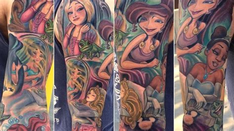 Disney Princess Sleeve Tattoo — Geektyrant