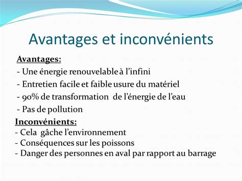 Les Avantages Et Inconv Nients Des Centrales Hydro Lectriques Acapros Fr