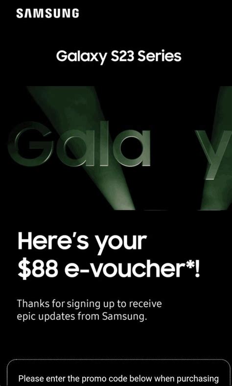 Samsung E Voucher For Samsung S Ultra Tickets Vouchers