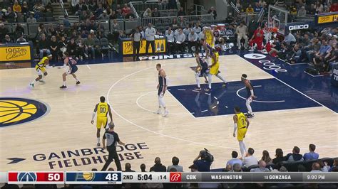 Two-Point/Three-Point Field Goal: Wizards @ Pacers | NBA Official