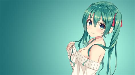 Wallpaper Illustration Anime Girls Vocaloid Hatsune Miku Computer