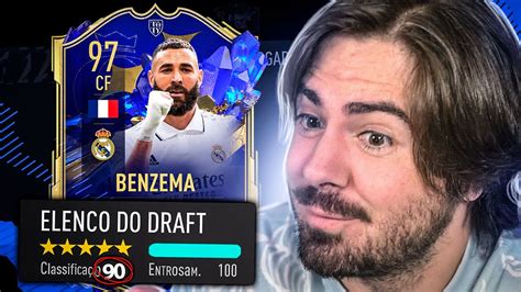 OS TOTY SAIRAM BENZEMA 97 PARECEU E 90 DE CLASSIFICAÇÃOOO FUT DRAFT