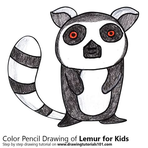 How To Draw A Lemur For Kids Animals For Kids Step By Step