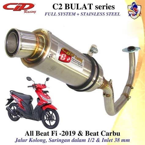 Jual Knalpot Cld Racing Type C Bulat Kolong All Beat Fi Beat