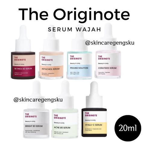 Jual THE ORIGINOTE SERUM ALL VARIAN BRIGHT B3 ACNE B5 CERATIDES