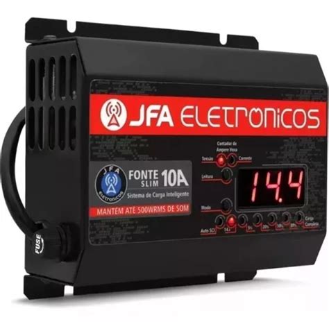 Fonte Automotiva Jfa A Display Volt Metro E Amper Metro Sci