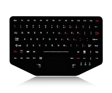 Rugged Illuminated Backlit Emc Keyboard Vandal Proof And Waterproof