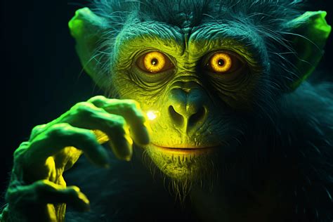 Vous Ne R Vez Pas Ce Singe Fluo Est La Premi Re Chim Re Cr E Par L