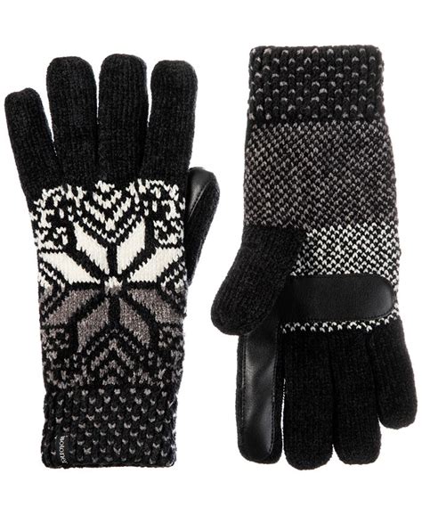 Isotoner Signature Women S Lined Chenille Fair Isle Touchscreen Glove Macy S