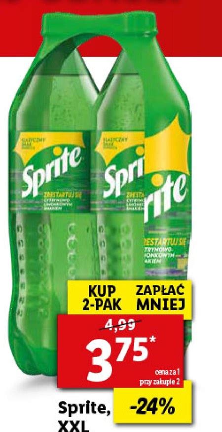 Nap J Gazowany Sprite Taniej Promocja Lidl Ding Pl