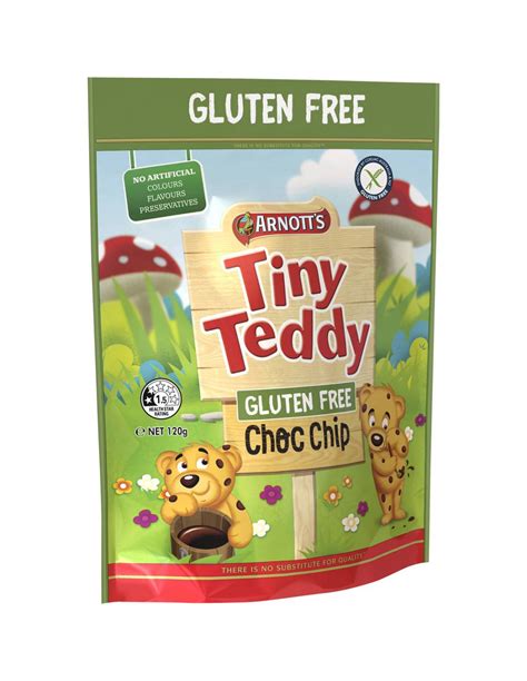 Arnott S Gluten Free Tiny Teddy Choc Chip Biscuits 120g Ally S Ba