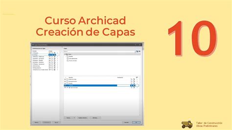 archicad CURSO 2022 FAUV Creación de capas YouTube