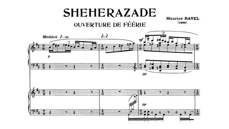 Maurice Ravel Shéhérazade ouverture de féérie For Piano 4 Hands