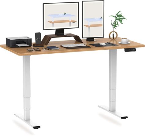 FLEXISPOT Bureau Assis Debout 160 x 80 cm Bureau Réglable en Hauteur