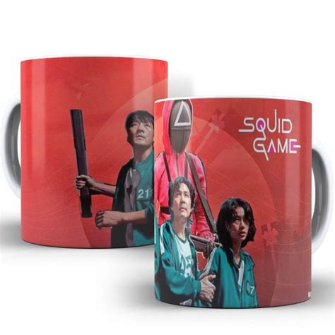 Caneca Round Squid Game X Cara Round Personalizada Ref