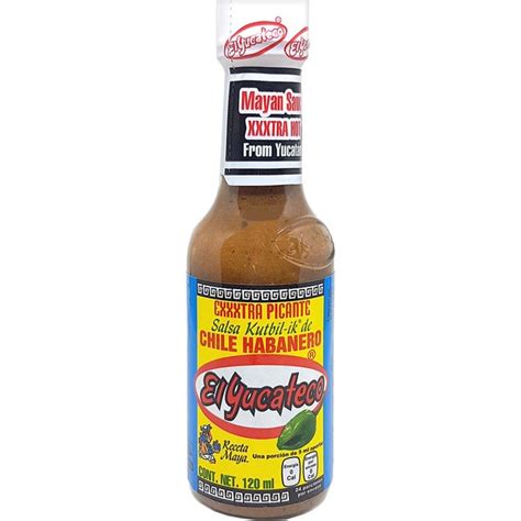 Salsa Kutbil Ik Extra Picante Chile Habanero Botella 120 Ml · El Yucateco · Supermercado El