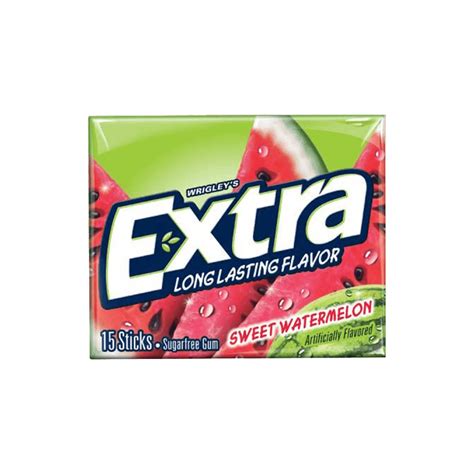 extra watermelon gum  joys delights lolly shop