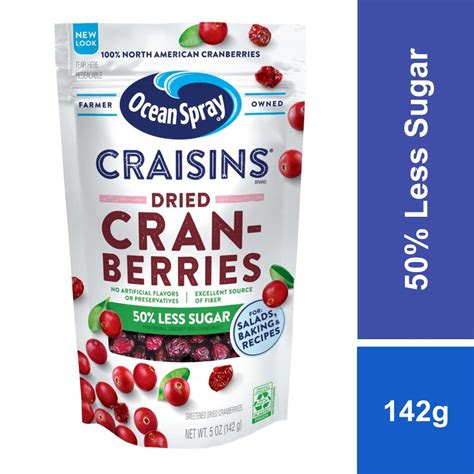 Ocean Spray Craisins 50 Less Sugar 142g Shopee Malaysia