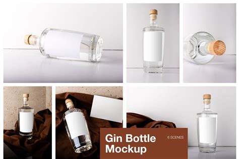 15+ Cool Gin Bottle Mockup PSD Templates | Mockuptree