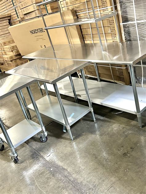 New Stainless Steel Work Tables Prep Tables Nsf Certified For